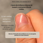 Résultat de manucure sèche REFINED TOUCH. avec brillance visible jusqu’à 3 semaines
